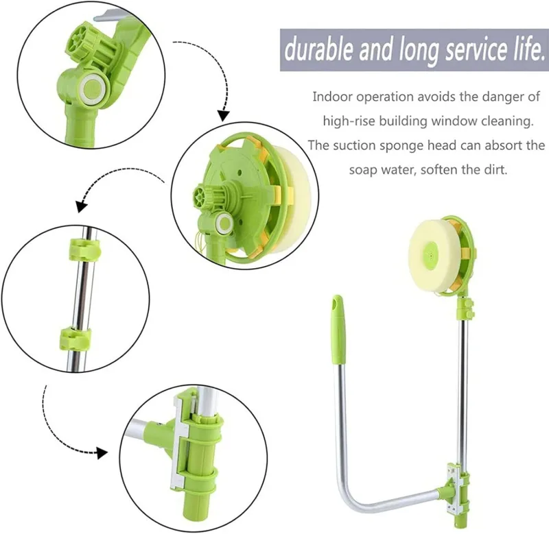 2 in 1 Window Cleaning Tool Telescopic Handle image 2