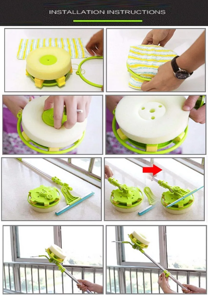 2 in 1 Window Cleaning Tool Telescopic Handle image 5