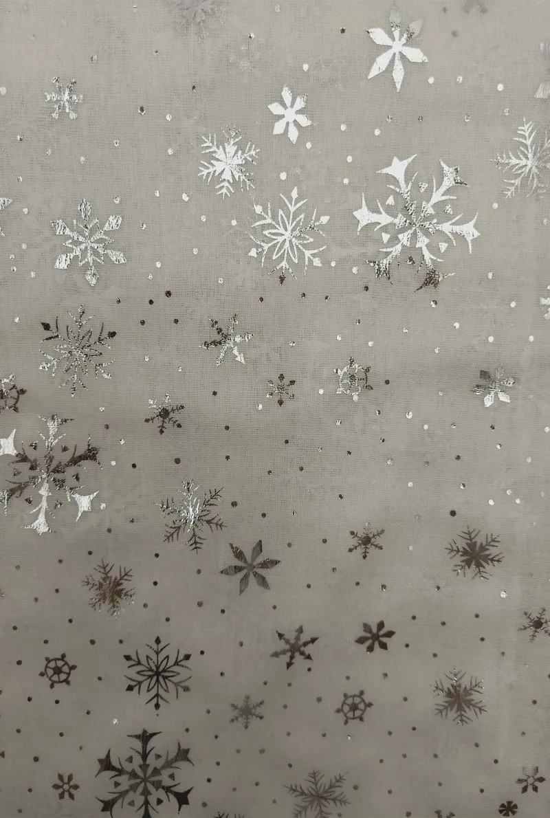 Women's Snowflake Print Scarf - Jazz Pose image 6