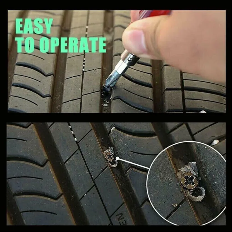 Tire Repair Screw in Rubber Plug Nail Car Tyre Puncture Repair Kit Off-Road Tire image 3