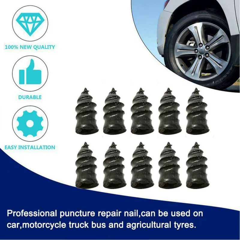 Tire Repair Screw in Rubber Plug Nail Car Tyre Puncture Repair Kit Off-Road Tire image 5