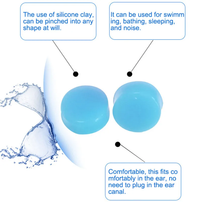 30pcs Soft Silicone Ear Plugs Comfortable Adjustable Sleep Anti Snore Moldable image 3