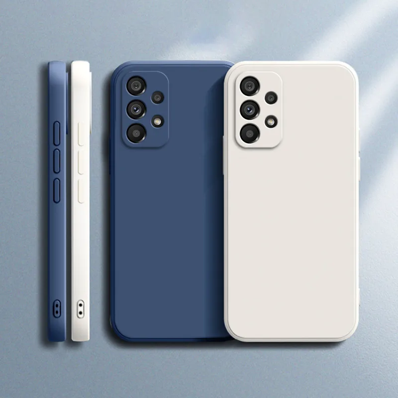 Funda Original Phone Case for Samsung A13 A23 A33 A53 A73 5G Matte Silicone Fundas Galaxy A13 4G 5G Camera Protective Cover Case - image 2
