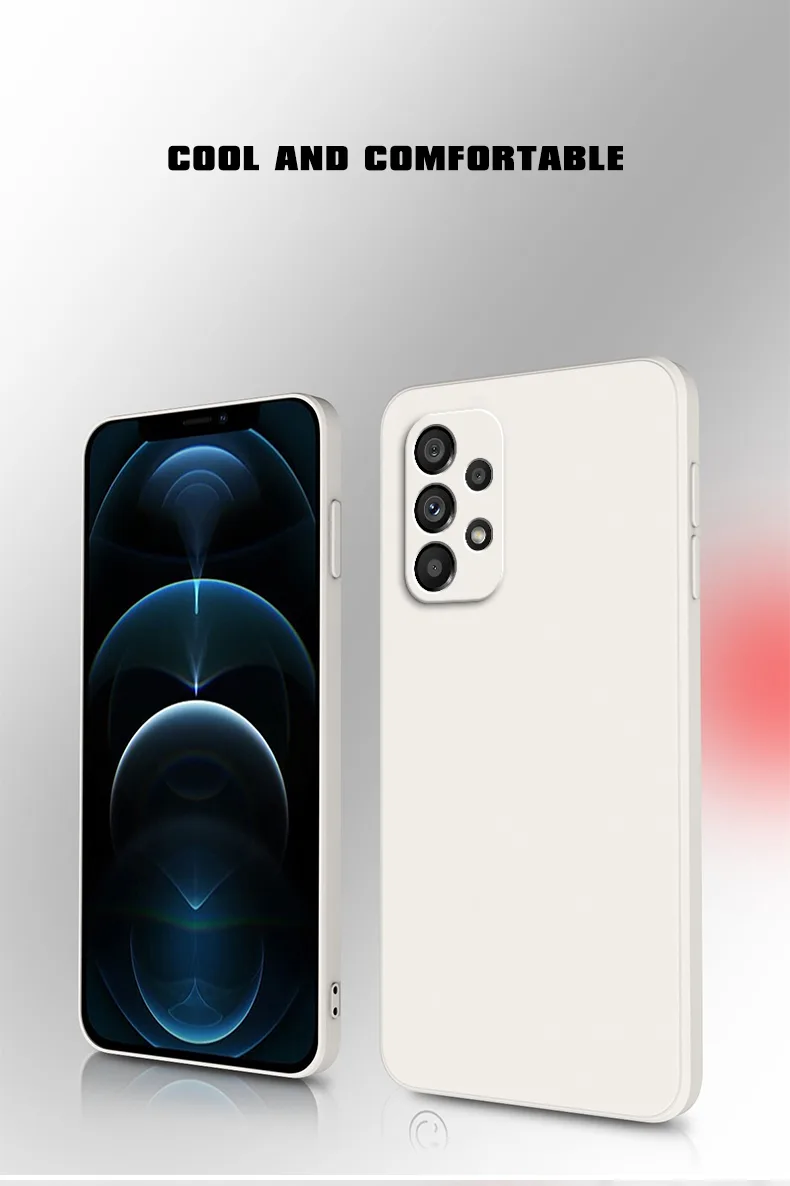 Funda Original Phone Case for Samsung A13 A23 A33 A53 A73 5G Matte Silicone Fundas Galaxy A13 4G 5G Camera Protective Cover Case detail 2