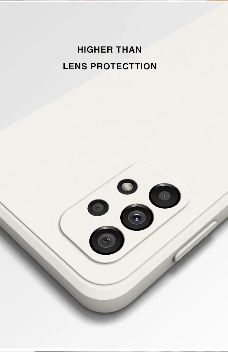 Funda Original Phone Case for Samsung A13 A23 A33 A53 A73 5G Matte Silicone Fundas Galaxy A13 4G 5G Camera Protective Cover Case detail 4