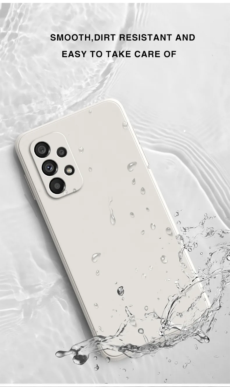 Funda Original Phone Case for Samsung A13 A23 A33 A53 A73 5G Matte Silicone Fundas Galaxy A13 4G 5G Camera Protective Cover Case detail 7