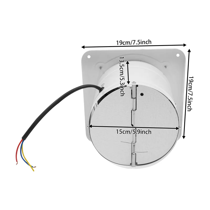 6-inch Metal Exhaust Fan for Kitchen or Bathroom image 6