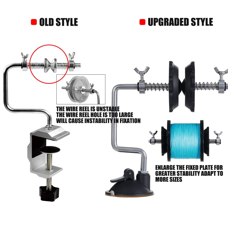 Fishing Line Spooler Winder Machine Vacuum Clamp Fishing Reel Line Spool Spooler System Vertical Curved Sea Carp Fishing image 3