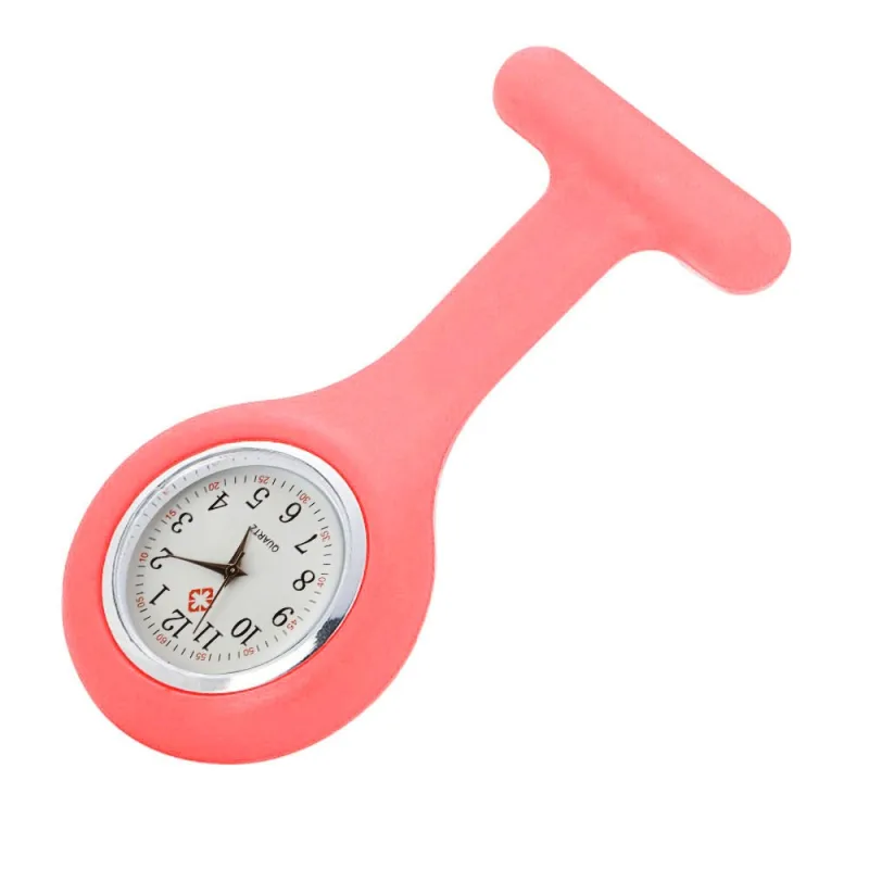New Small And Exquisite Silicone Pocket Watch With Brooch Fixed Watch Strap And Free Battery Nurse Pocket Watch Pocket Gifts - image 4