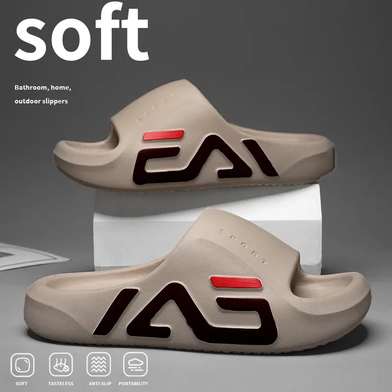 Extra-thick Sole Men Soft Air Cushion Casual Slippers EVA Sandals Fashion Flip Flops Outdoor Summer Seaside Beach Shoes - image 4