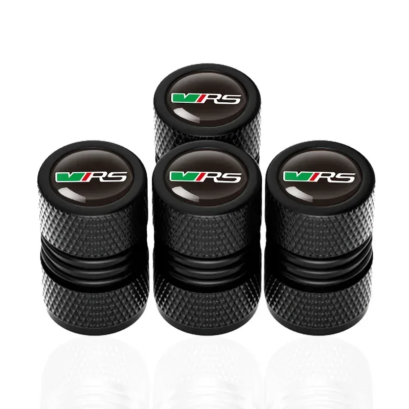 4Pcs/lot Car Tire Wheel Valve Caps Tyre Rim Stem Covers For VRS Octavia Kamiq Yeti RS Superb Fabia Rapid Accessories image 4
