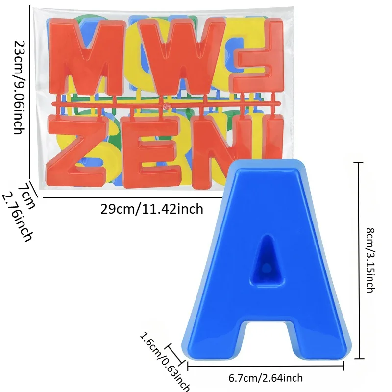 ABC Learning Alphabet Sand Mold Uppercase Letters Beach Toy Play Set for Kids Toddlers Match Game Color Sorting Montessori Toys - image 3