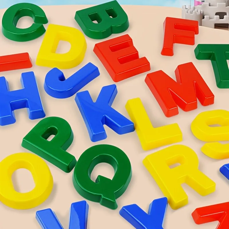 ABC Learning Alphabet Sand Mold Uppercase Letters Beach Toy Play Set for Kids Toddlers Match Game Color Sorting Montessori Toys detail 7
