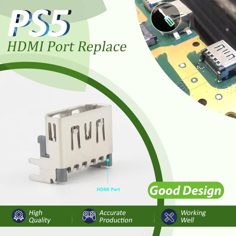 HDMI Port Replacement for Sony PlayStation 5 PS5 Socket Jack Interface Connector for PS5 Console Accessories Parts - image 3
