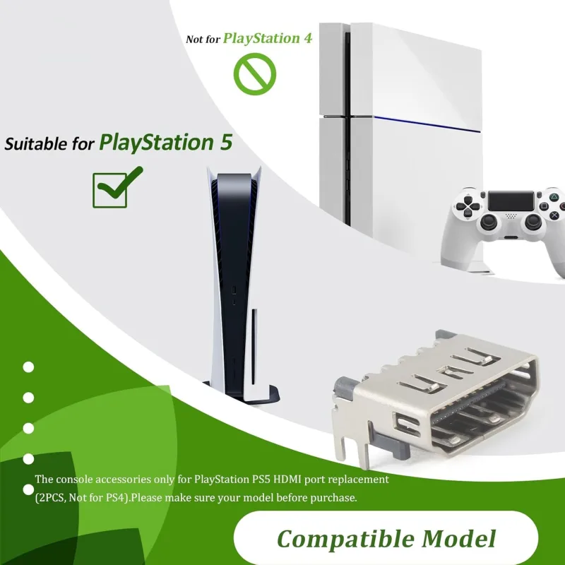 HDMI Port Replacement for Sony PlayStation 5 PS5 Socket Jack Interface Connector for PS5 Console Accessories Parts - image 4