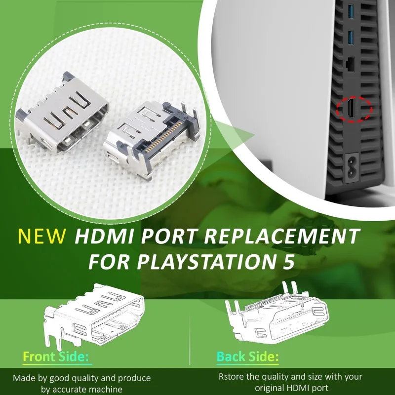 HDMI Port Replacement for Sony PlayStation 5 PS5 Socket Jack Interface Connector for PS5 Console Accessories Parts - image 5