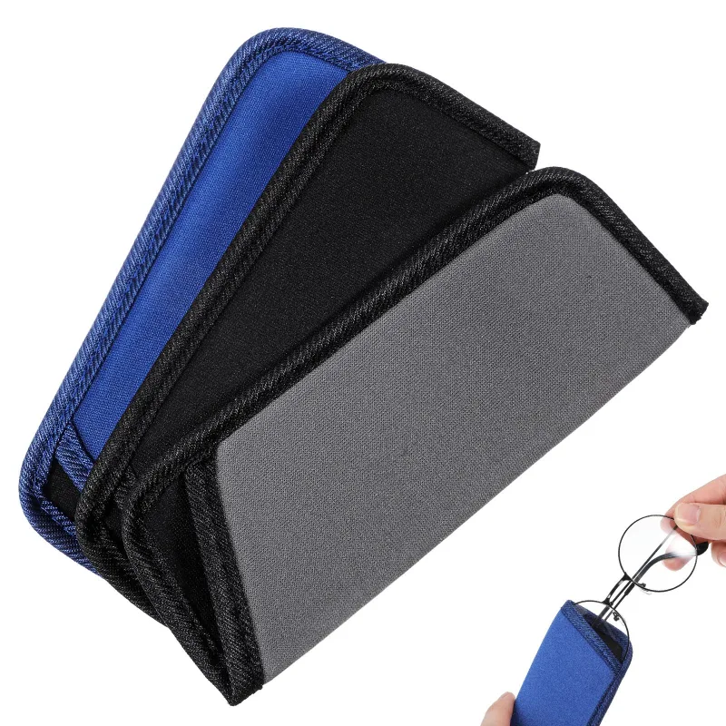 3pcs Slim Eyeglass Pouch Bag Slip In Sunglasses Protective Holder Portable Eyewear Sleeves Accessories image 1