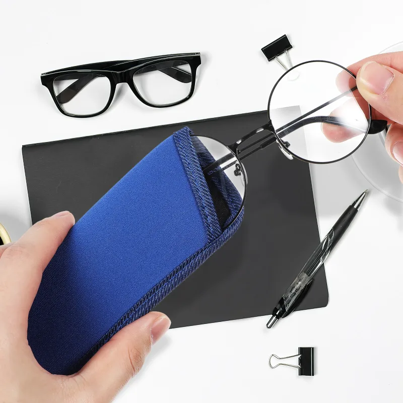 3pcs Slim Eyeglass Pouch Bag Slip In Sunglasses Protective Holder Portable Eyewear Sleeves Accessories image 2