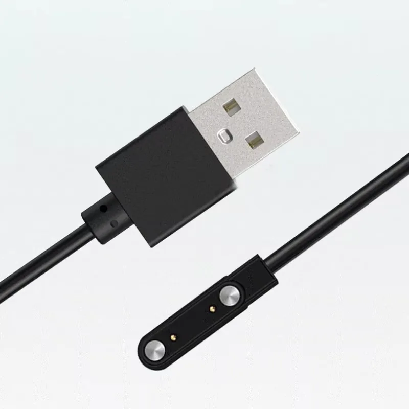 Universal 2Pin 4mm 7.62mm 4Pin Strong Magnetic Charge Cable USB Charging Line Cord Black White for Smart Watches image 3