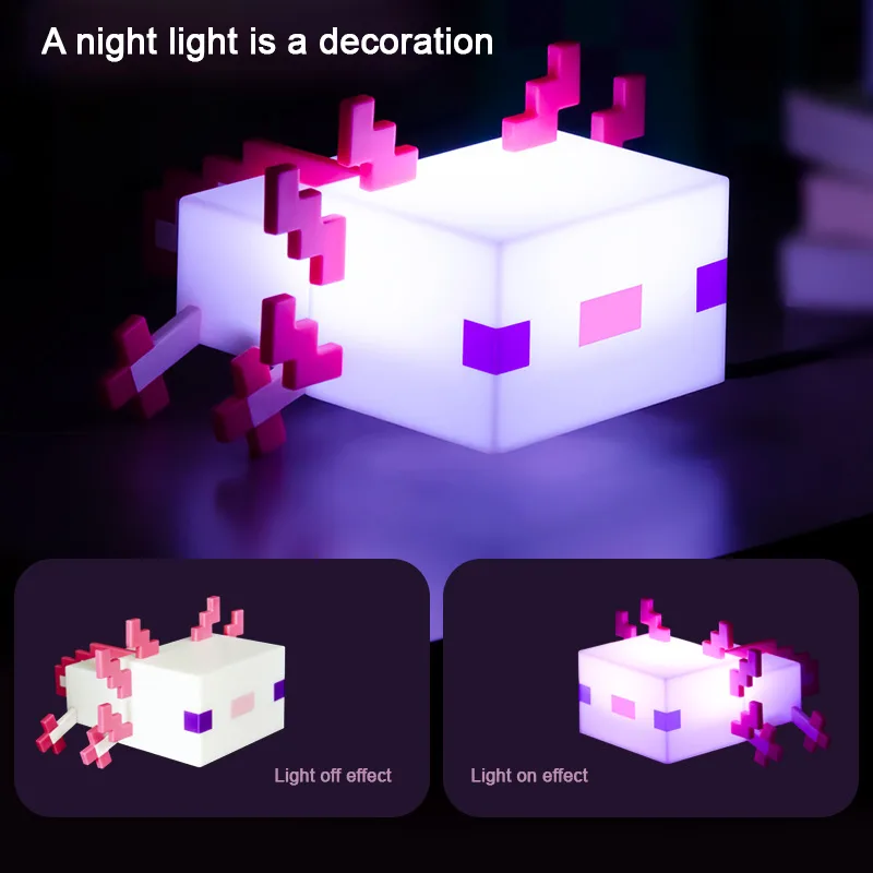 MC Game Salamander Lamp Five Color Toy Atmosphere Light Modes Lamp To Decorate Your Gaming Desk Or Night Stand Children's Gift - image 3