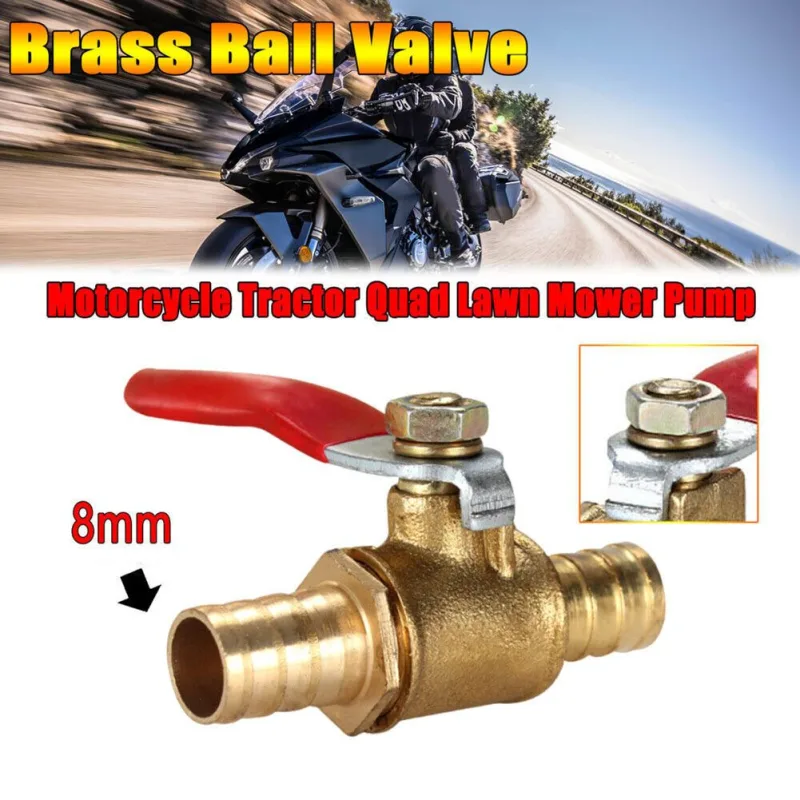 1set In-Line Fuel Tap 8mm 5/16IN Fuel Tap For Motorcycle Tractor Quad Bike Fuel Flow Control In-Line Fuel Tap Motorcycle image 1
