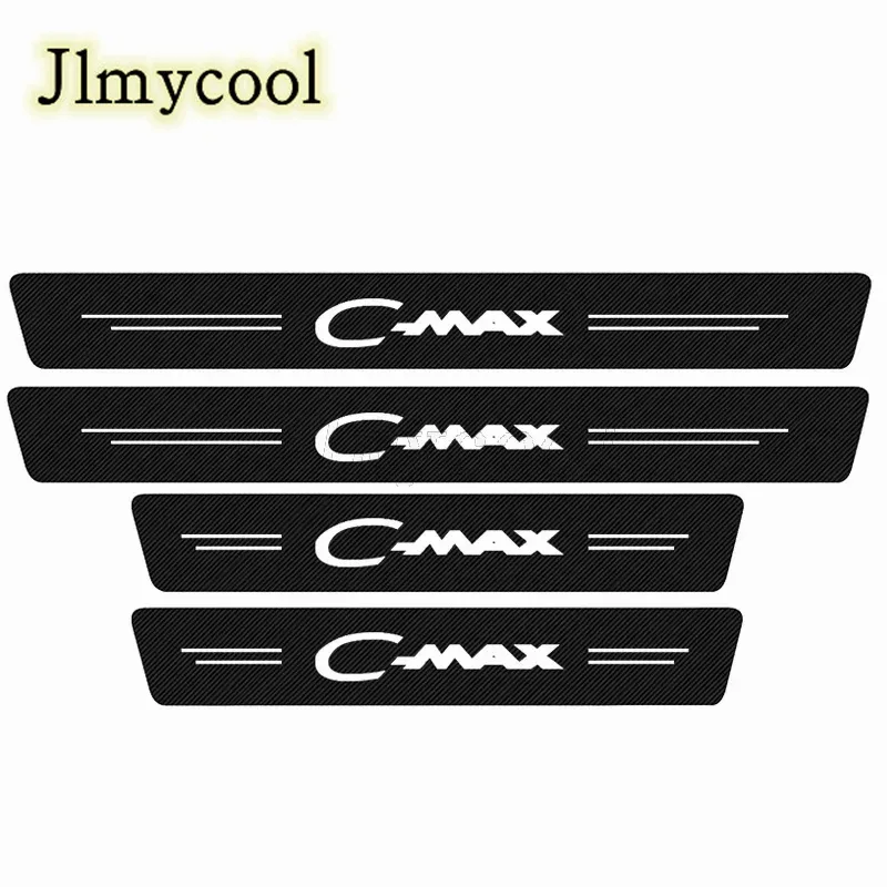 4Pcs For CMAX C MAX C-Max 2012 2013 2015 2016 2017 2018 2019 2020 2021 2022 Car Door Threshold Sill Sticker Decal Protector - image 2