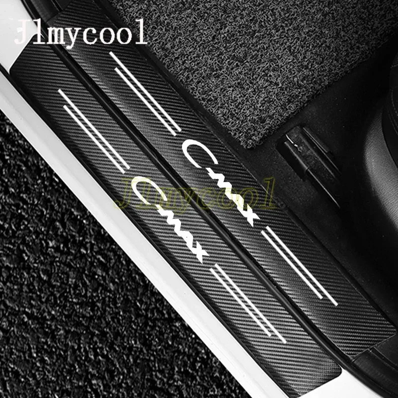 4Pcs For CMAX C MAX C-Max 2012 2013 2015 2016 2017 2018 2019 2020 2021 2022 Car Door Threshold Sill Sticker Decal Protector detail 2
