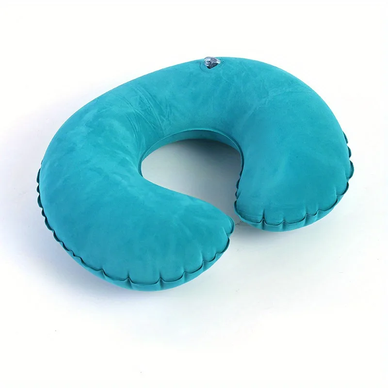 1pcs Inflatable C-shaped Pillow Travel Neck Pillow Portable Round Pillow Cushion image 5