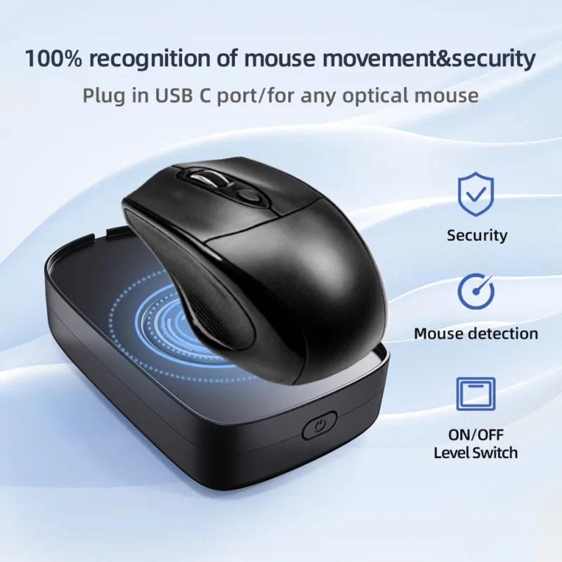 Jiggler USB Mouse Mover Anti-sleep Automatic Mouse Movement Simulator With ON/OFF Switch For Computer Awakening Keeps PC Active detail 5