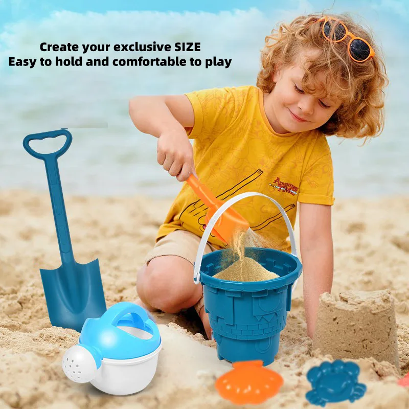 Children's Beach Toy Set, ATV, Sand Digging and Water Toy, Beach Bucket, Hourglass, Shovel, Beach Sand Play Tool Random Colors - image 2