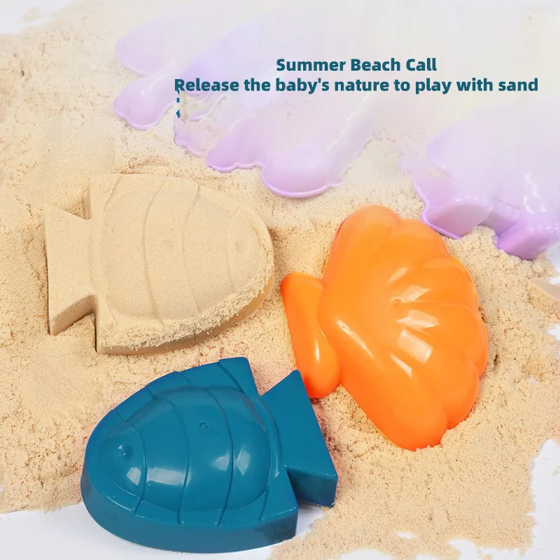 Children's Beach Toy Set, ATV, Sand Digging and Water Toy, Beach Bucket, Hourglass, Shovel, Beach Sand Play Tool Random Colors - image 5
