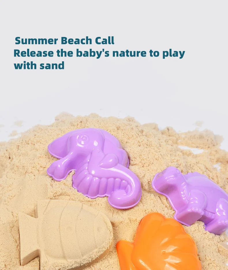 Children's Beach Toy Set, ATV, Sand Digging and Water Toy, Beach Bucket, Hourglass, Shovel, Beach Sand Play Tool Random Colors detail 2