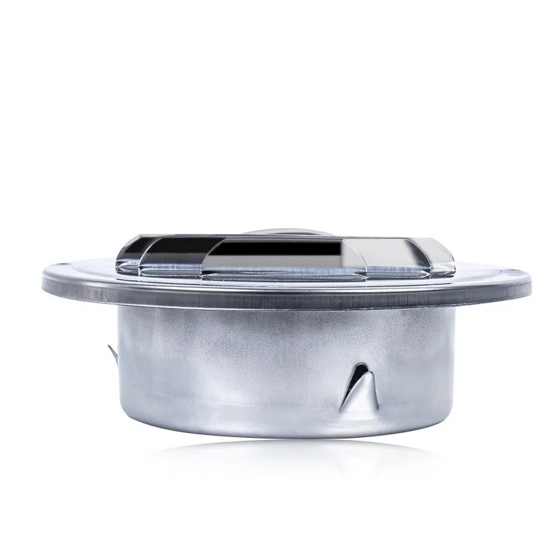 Stainless steel Exterior wall air outlet vent grille 70-200mm round duct cap air ventilation cover hole plug ventilation image 4