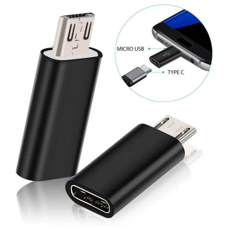1/2/4Pcs USB C Female to Micro USB Male Adapter, Micro USB to USB C Adapter Compatible with Nexus LG Xbox Samsung Galaxy image 5