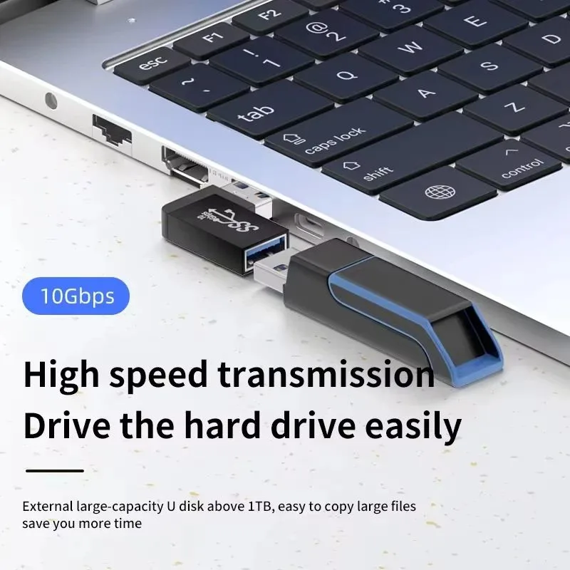 USB3.0 90 Degree Male To Female Extension Adapter USB Upward Elbow Right Angle Connector 10Gbps For Laptop PC Computer C image 3