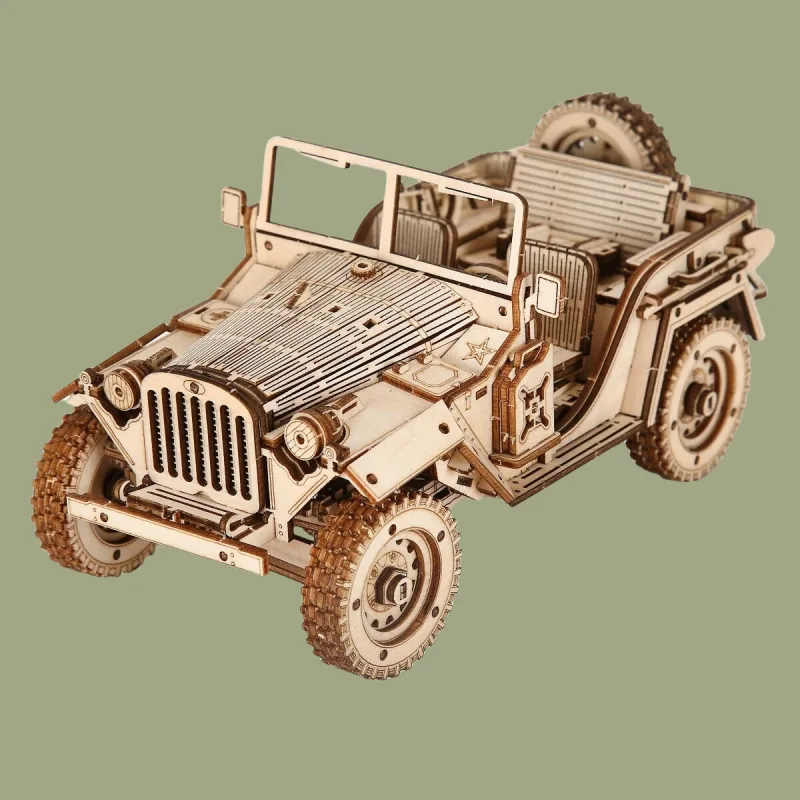 3D Puzzle Diy Wooden Toy Car Assembly Model For Adult Birthday Halloween Christmas Gifts image 3