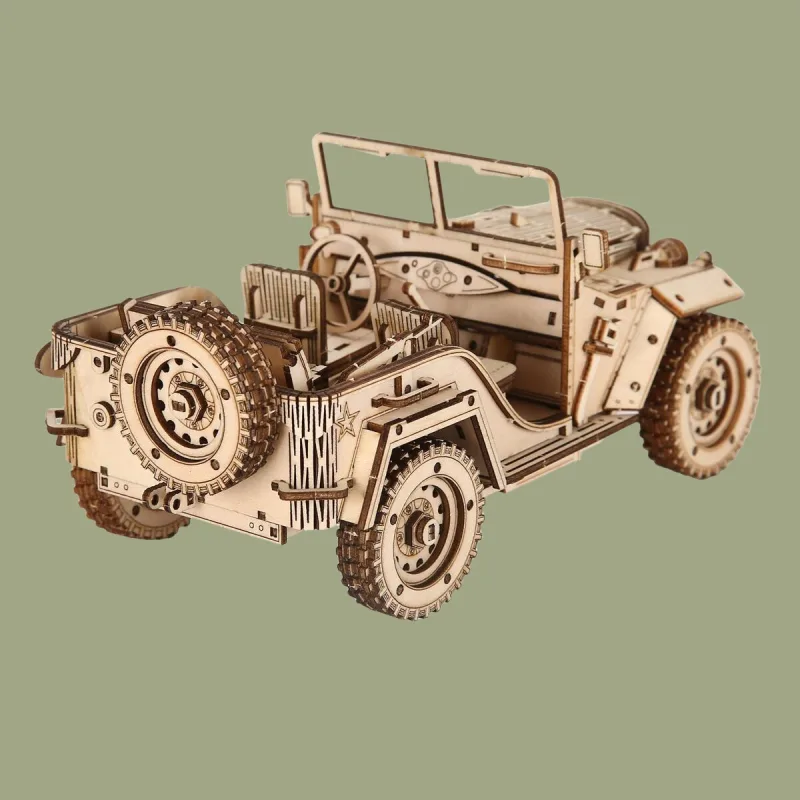 3D Puzzle Diy Wooden Toy Car Assembly Model For Adult Birthday Halloween Christmas Gifts image 5