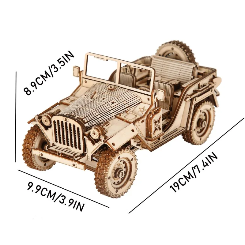 3D Puzzle Diy Wooden Toy Car Assembly Model For Adult Birthday Halloween Christmas Gifts image 6