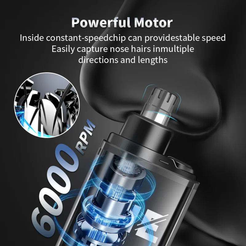 Electric Nose Hair Trimmer Clipper Rechargeable Multi-kinetic Shaving Unisex Automatic Washable Personal Care Appliances image 6