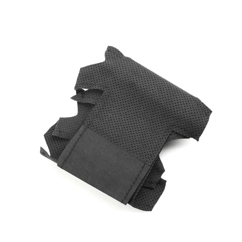 Braids Cover on Steering Wheel For Mercedes Benz S Class W222 2017 2018 2019 2020 Sedan DIY Hand-stitched Suede Leather Black - image 2