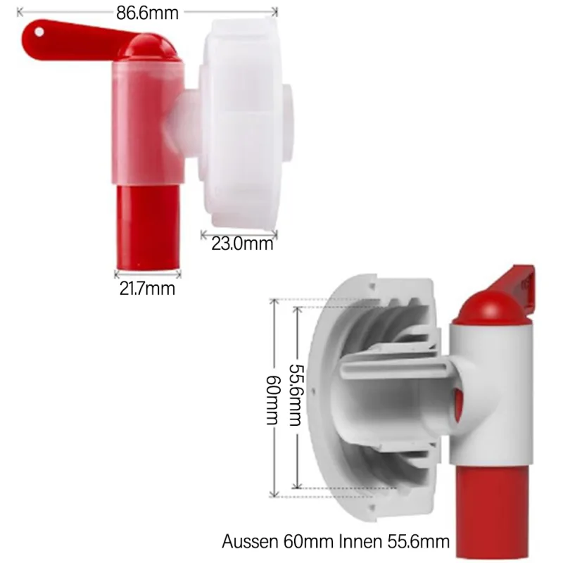 Horticultural Plant Nutrient Solution Faucet Outlet Tap DN61 Dosing Tap For 15-60 Litre Canister Tap Gardening Watering  image 5