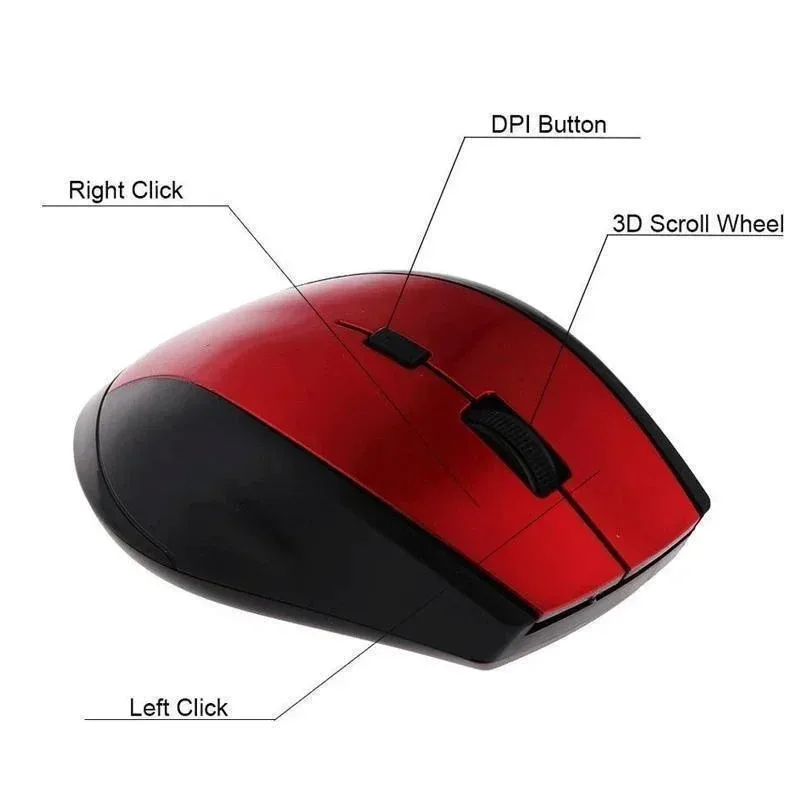 2.4Ghz Wireless Mouse Gamer for Computer PC Gaming Mouse with USB Receiver Laptop Accessories - image 3