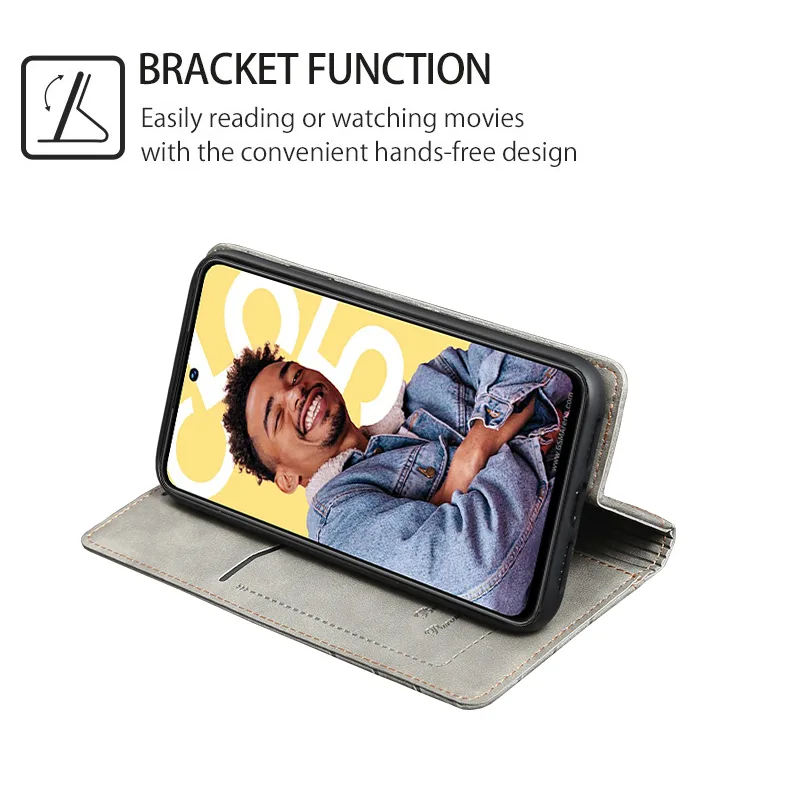 Magnetic Button Flip Case On For Tecno Camon 40 Pro 20 19 30 18 P 18P 30s Pro Premier Neo 4G 5G Phone Cover Leather Wallet Shell - image 2
