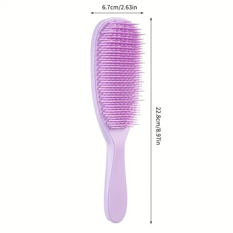 1pcs Detangling Comb Anti-static Soft Scalp Massage Hairbrush Not Knotted Anti-frizz Detachable Comb Hair Styling Tool S image 2