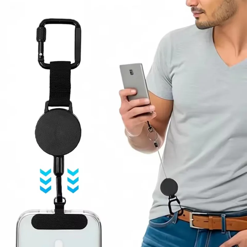 Retractable Anti-Theft Phone Holder Cellphone Lanyard Strap Smartphone Case Safety Tether with Belt Clip Cellphone Lanya image 2