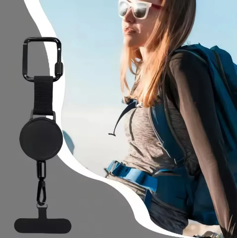 Retractable Anti-Theft Phone Holder Cellphone Lanyard Strap Smartphone Case Safety Tether with Belt Clip Cellphone Lanya image 4