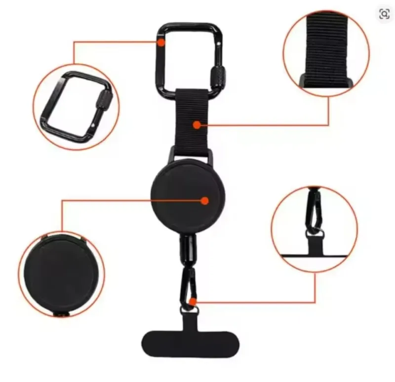 Retractable Anti-Theft Phone Holder Cellphone Lanyard Strap Smartphone Case Safety Tether with Belt Clip Cellphone Lanya image 5