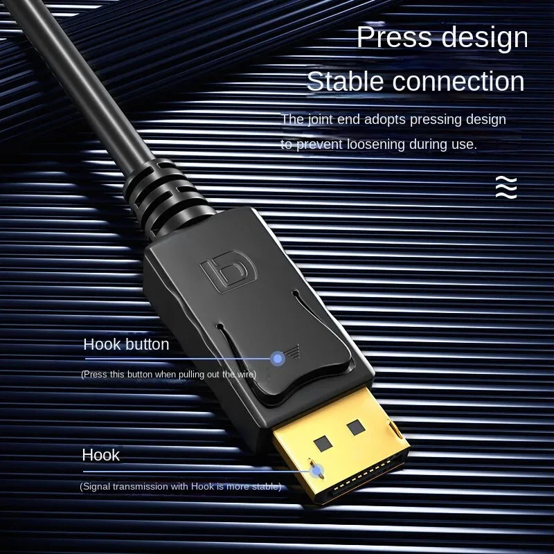 1.8M DP To HDMI-compatible Cable 4k DisplayPort To HD Adapter Male To Female DisplayPort To HDTV Converter for Monitor P image 3