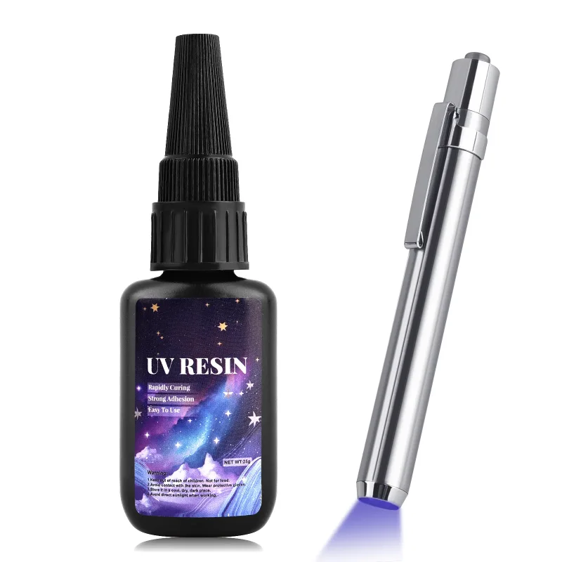 25g UV Resin Glue Bonding & Welding UV Glue With Light Quick-Drying Resin Glue For Bonding Glass Metal Wood DIY Crafts D image 1