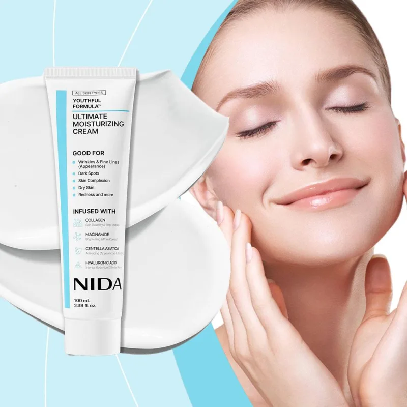 NIDA Ultimate Moisturizing Cream Anti-Aging Repairing Calming Pore Moisturizer Repair Redness Whitening Essence Skin Car image 3